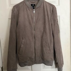 ❤️ Grey faux suede jacket H&M